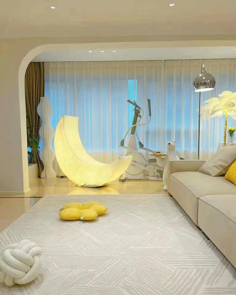 WOMO Crescent Moon Floor Lamp-WM7021 - Image 4