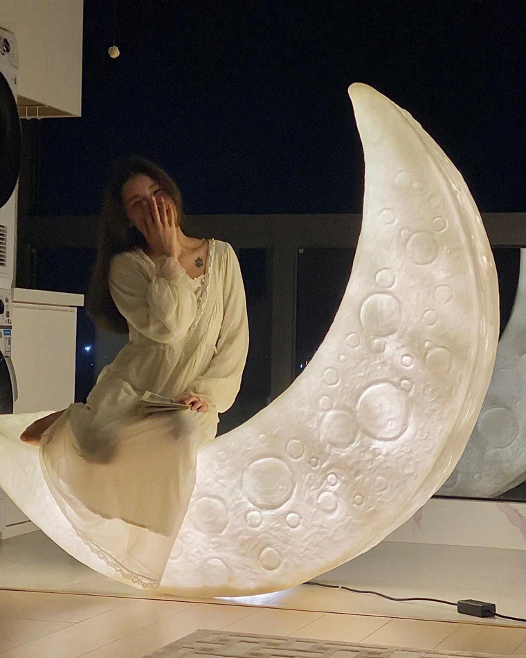 WOMO Crescent Moon Floor Lamp-WM7021 - Image 6