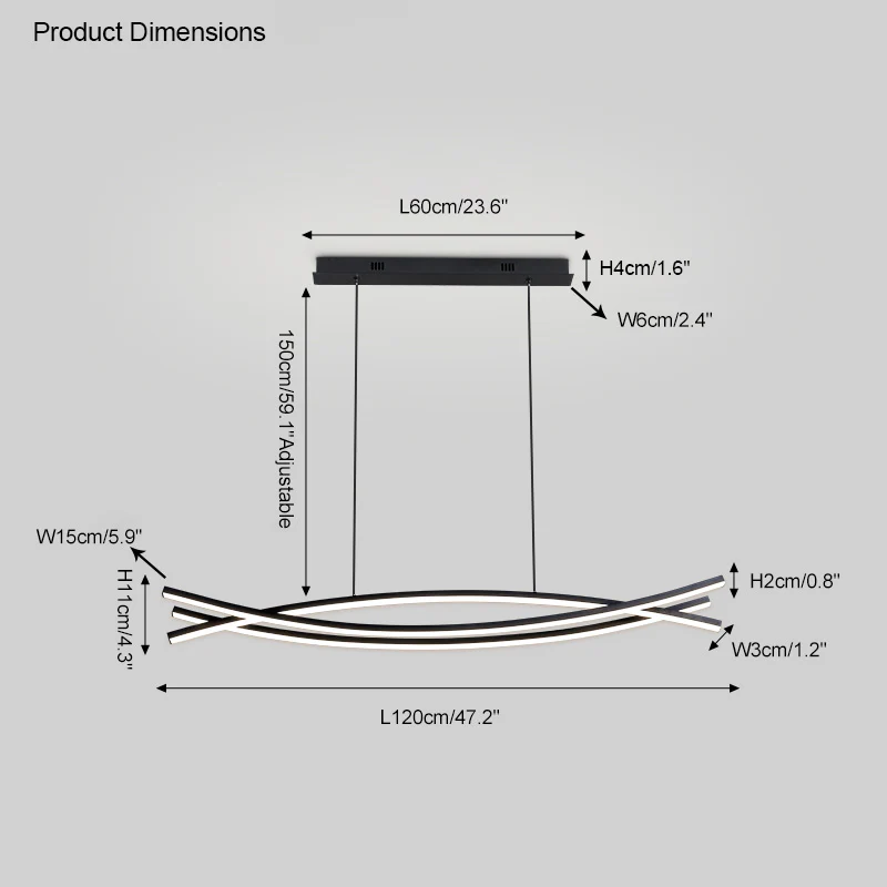 WOMO Arc Chandelier-WM2046 - Image 24