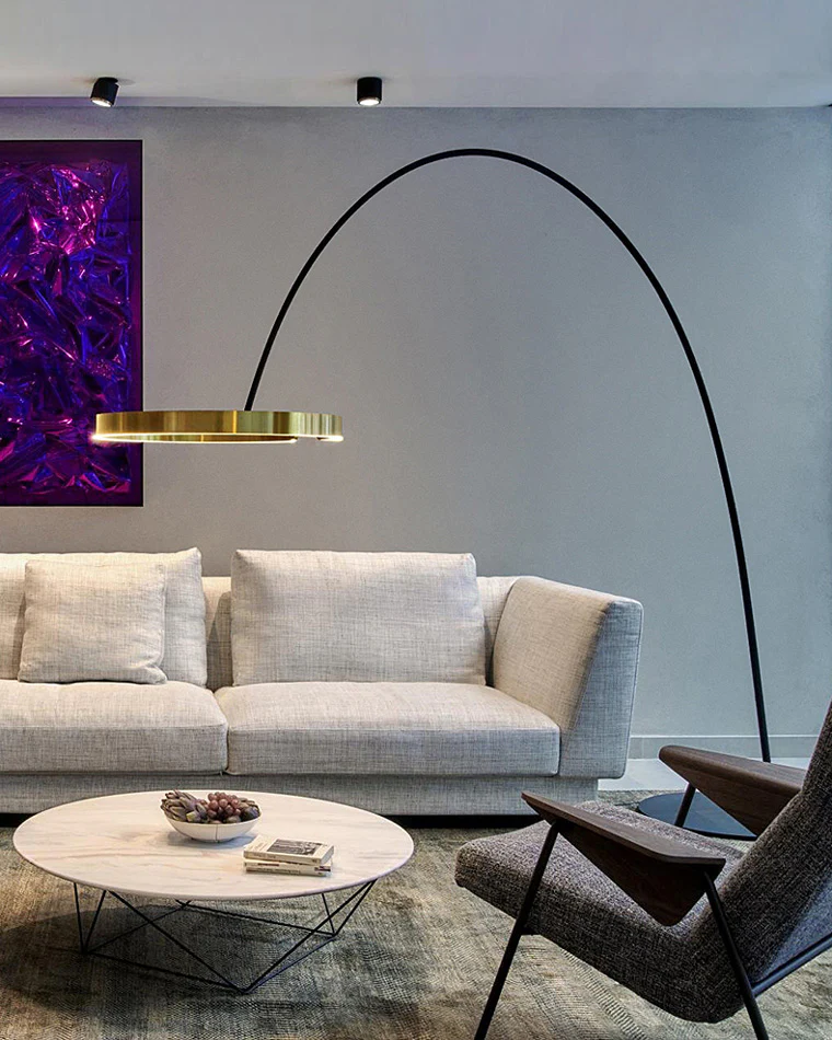 WOMO Circular Arc Floor Lamp-WM7006 - Image 22
