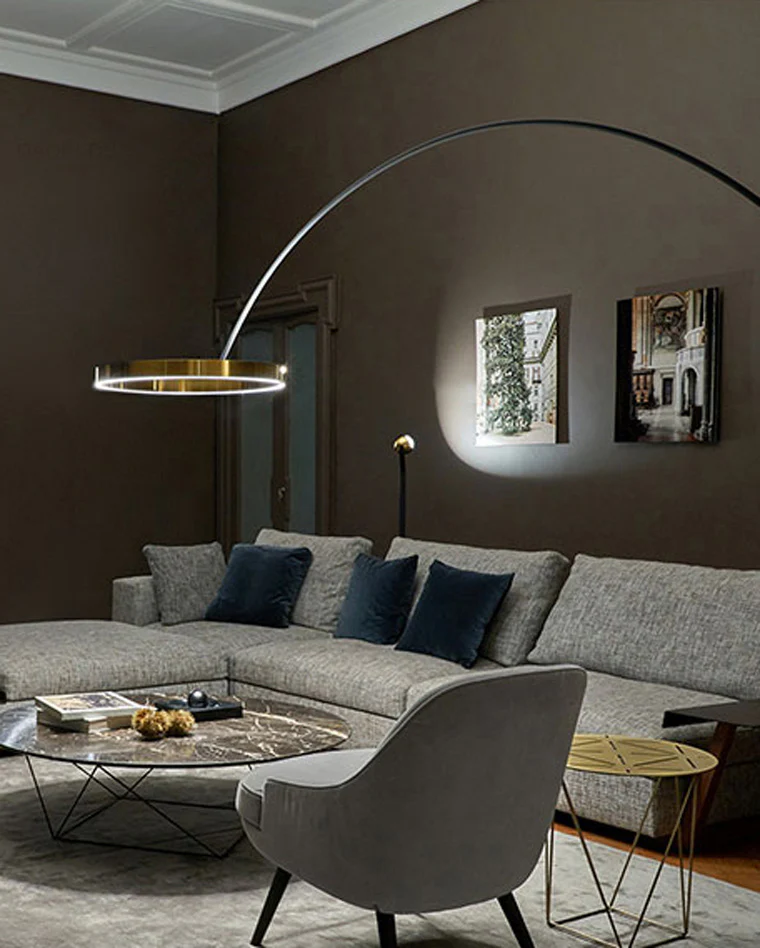 WOMO Circular Arc Floor Lamp-WM7006 - Image 23