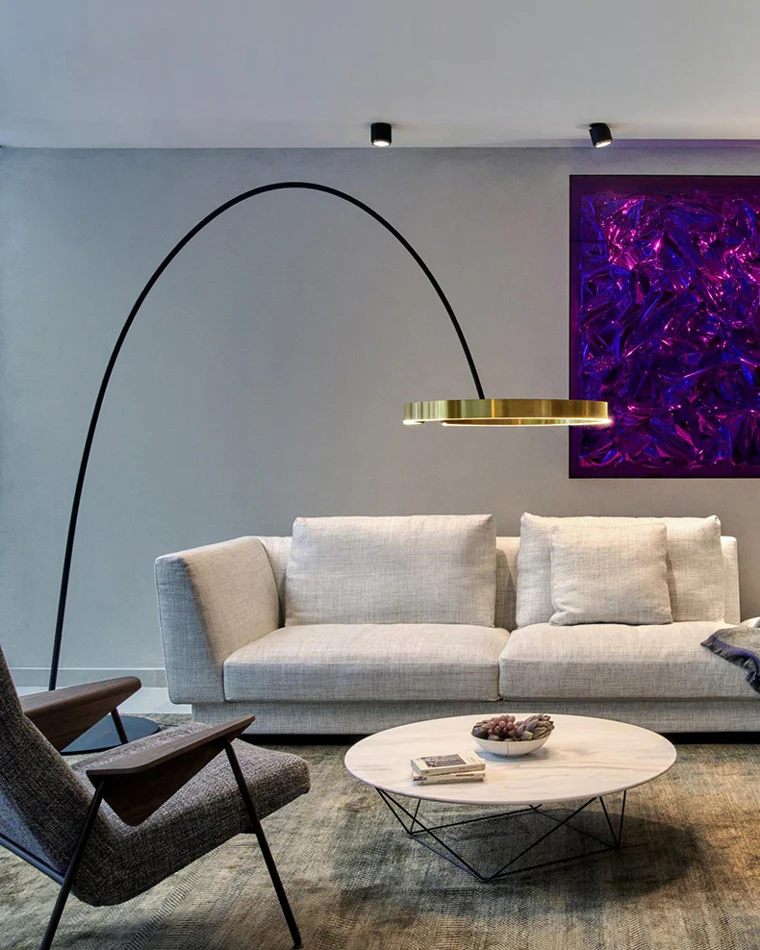 WOMO Circular Arc Floor Lamp-WM7006 - Image 28