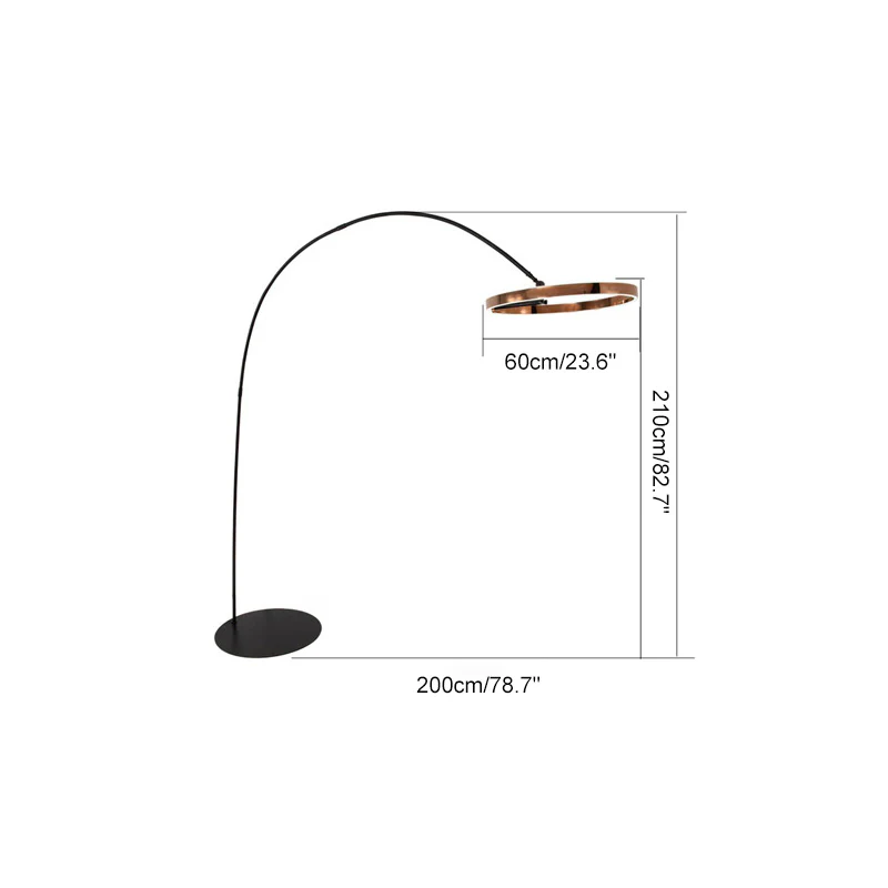 WOMO Circular Arc Floor Lamp-WM7006 - Image 34
