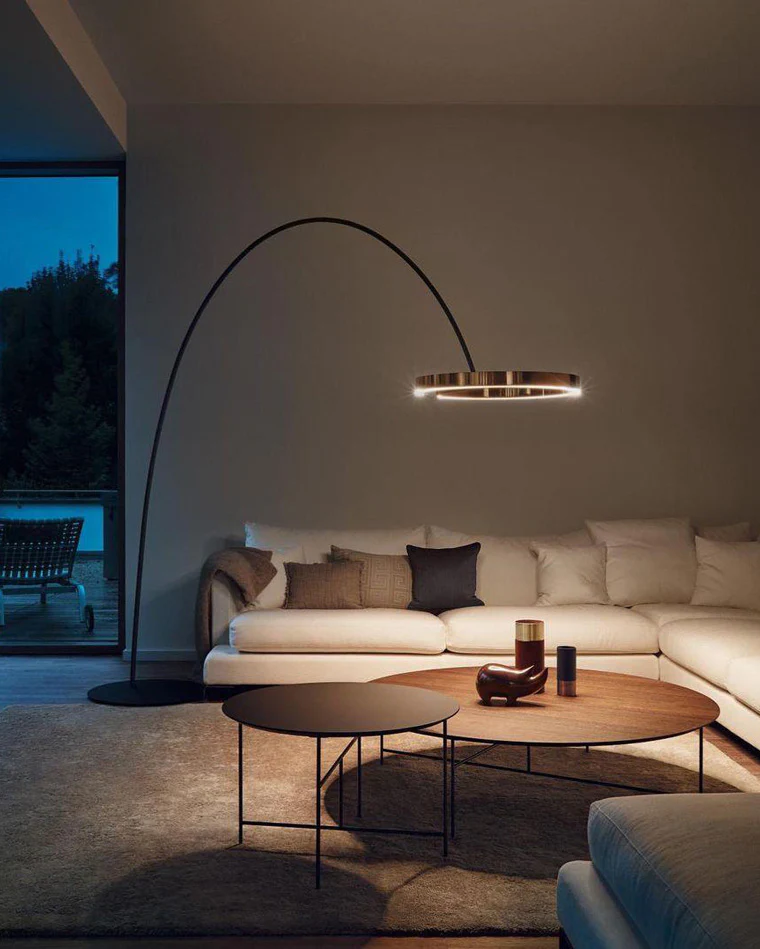 WOMO Circular Arc Floor Lamp-WM7006 - Image 4