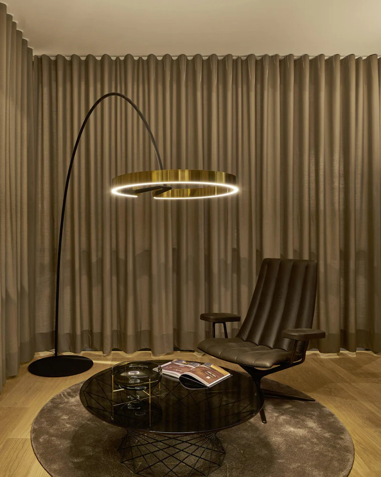 WOMO Circular Arc Floor Lamp-WM7006 - Image 8