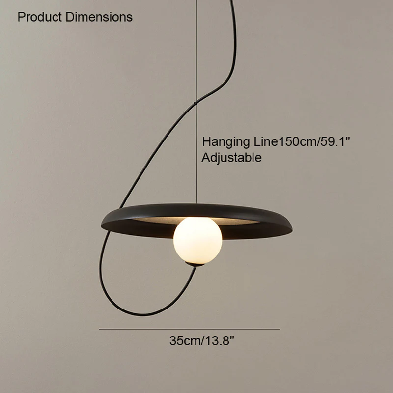 WOMO Acoustic Disc Pendant Light-WM2080 - Image 24