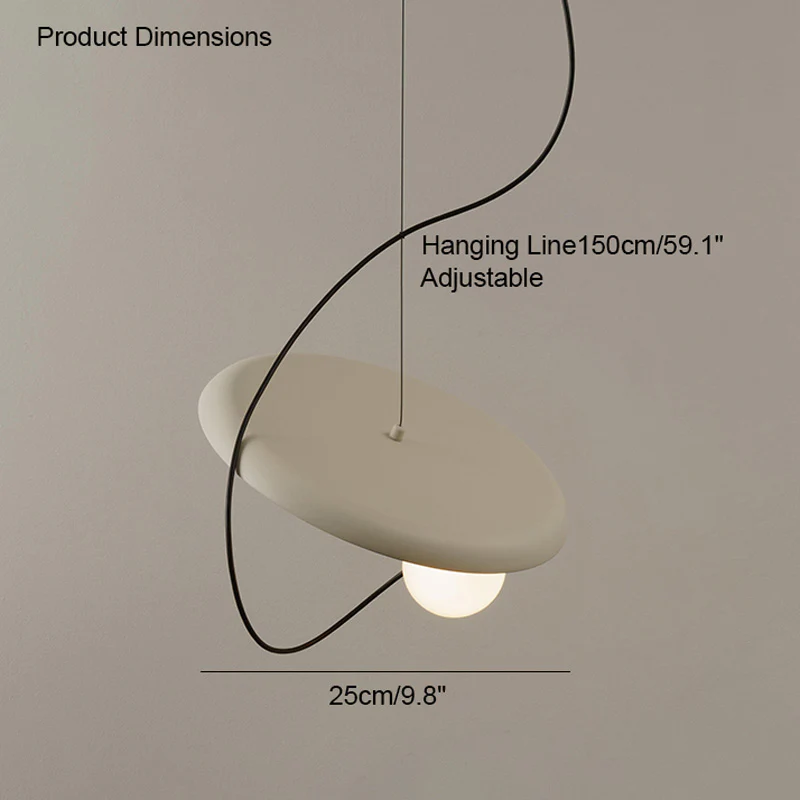 WOMO Acoustic Disc Pendant Light-WM2080 - Image 26