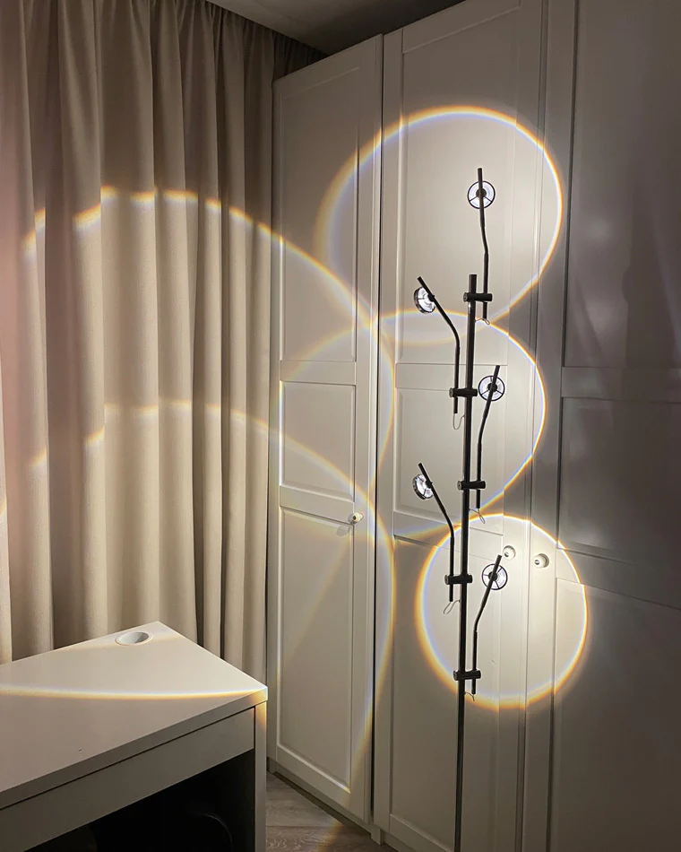 WOMO 5-head Halo Projector Tree Floor Lamp-WM7020 - Image 5