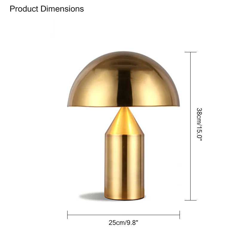 WOMO Dome Metal Mushroom Table Lamp-WM8002 - Image 36
