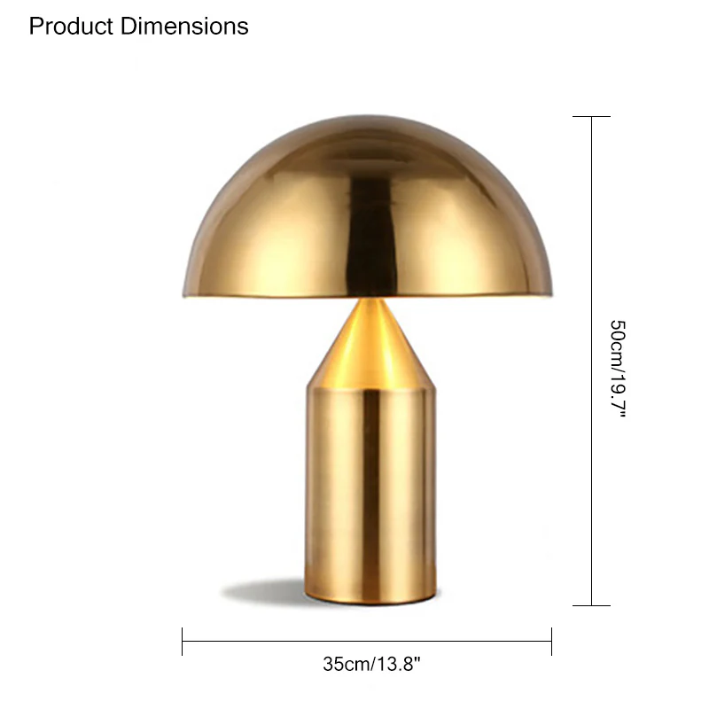 WOMO Dome Metal Mushroom Table Lamp-WM8002 - Image 38