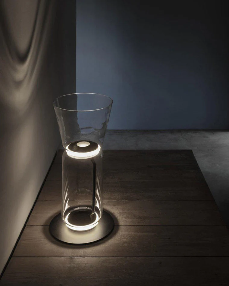 WOMO Glass Column Torchiere Floor Lamp-WM7018 - Image 27