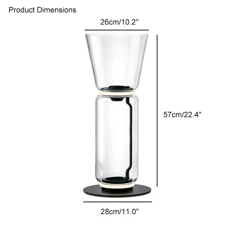 WOMO Glass Column Torchiere Floor Lamp-WM7018 - Image 48
