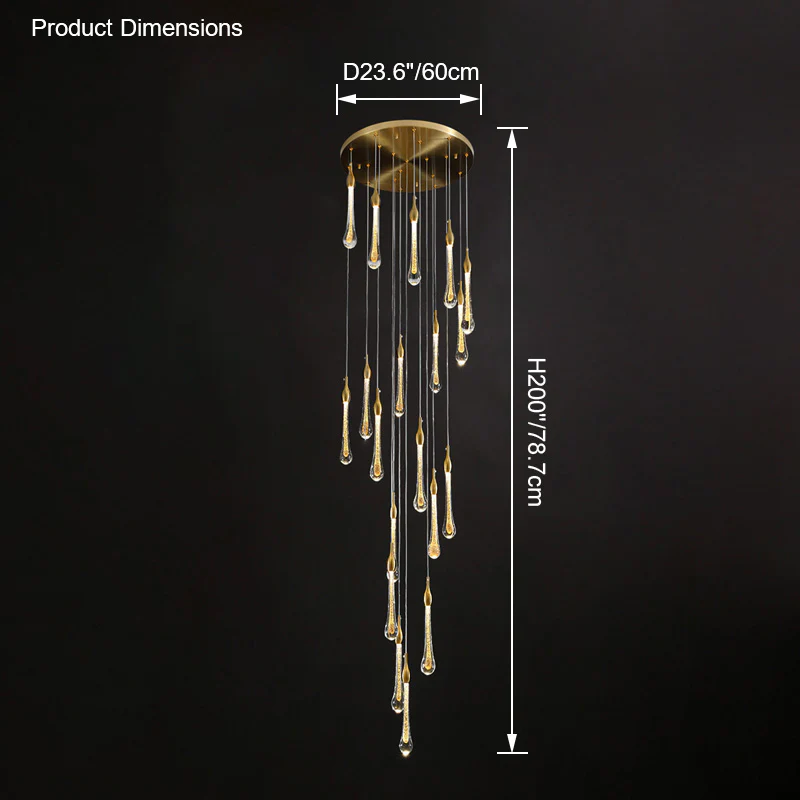 WOMO Raindrop Crystal chandelier-WM2124 - Image 25