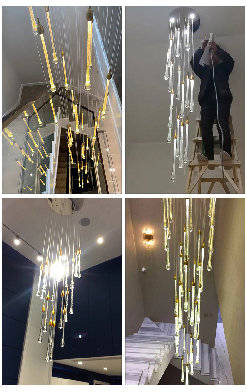 WOMO Raindrop Crystal chandelier-WM2124 - Image 9