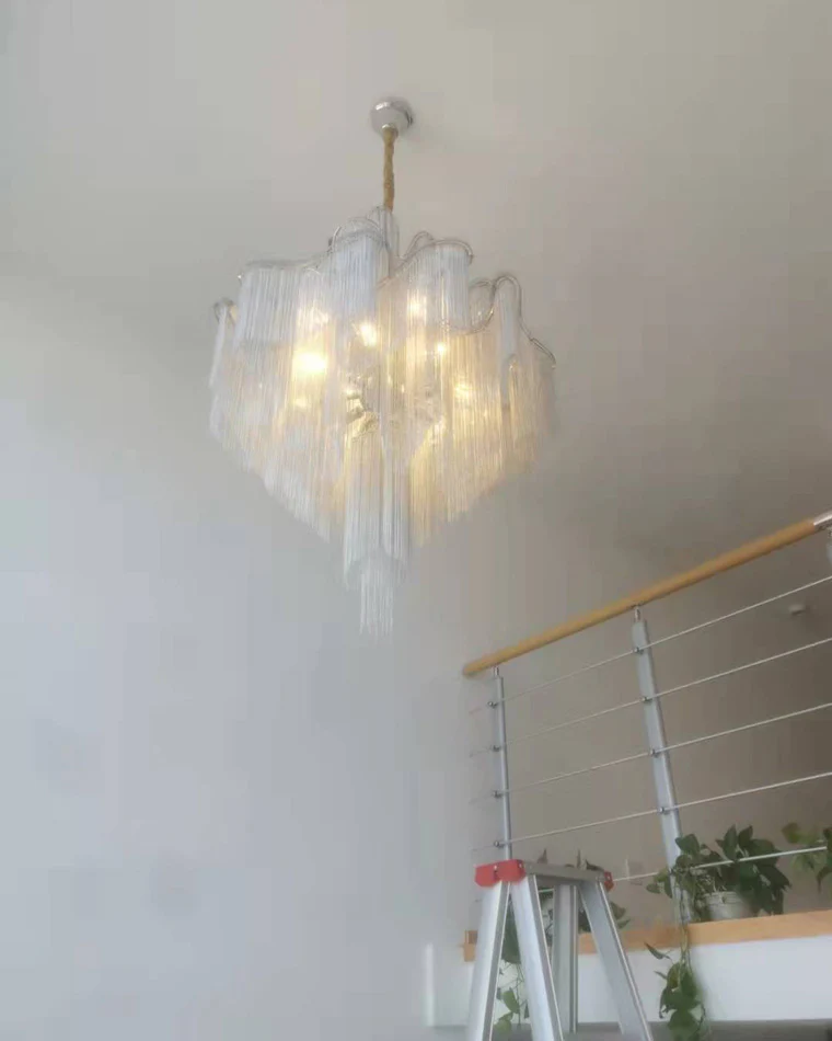 WOMO Fringe Tiered Chandelier-WM2079 - Image 15