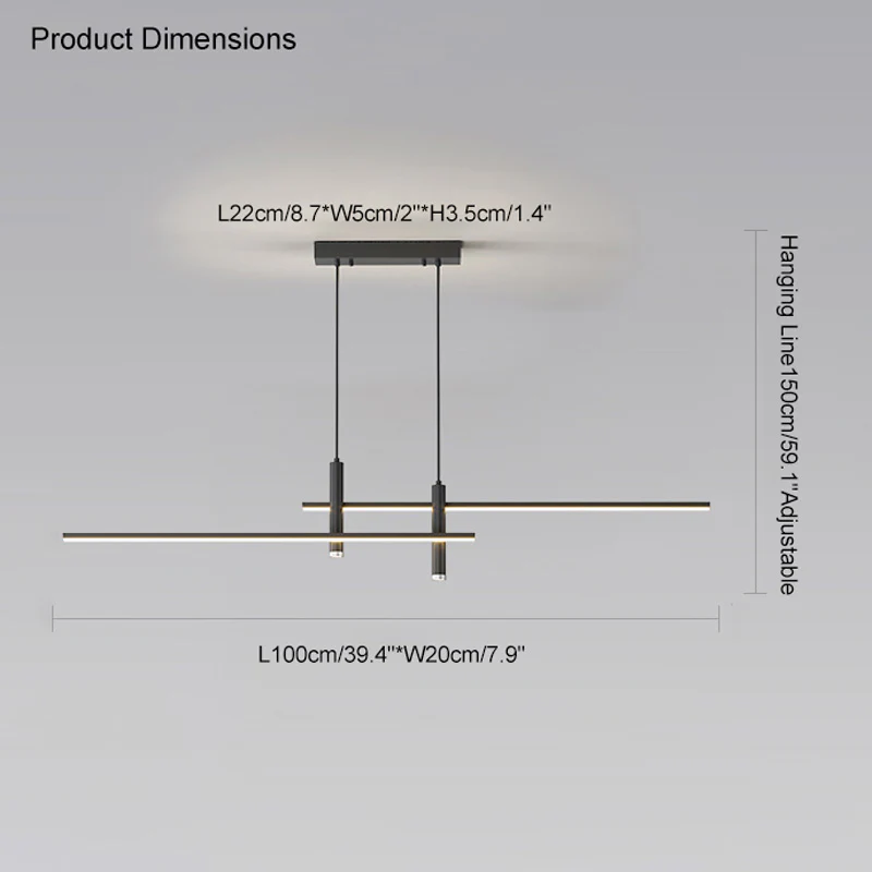 WOMO Spotlight Linear Pendant Light-WM2037 - Image 16