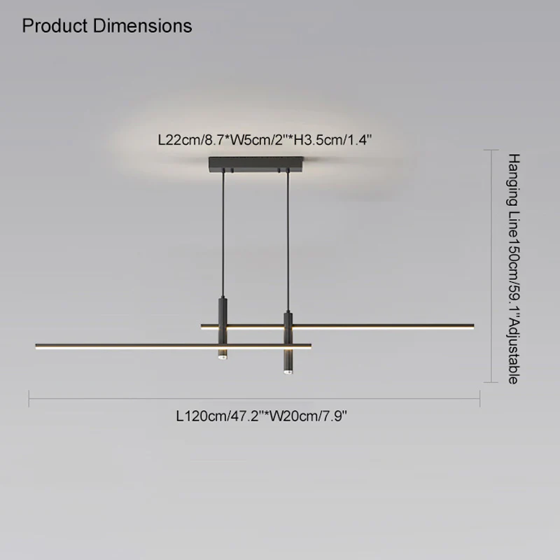 WOMO Spotlight Linear Pendant Light-WM2037 - Image 18