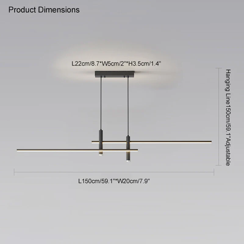 WOMO Spotlight Linear Pendant Light-WM2037 - Image 20