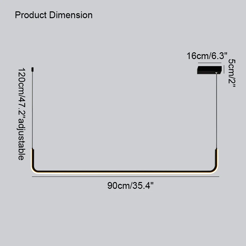 WOMO Tube Linear Pendant Light-WM2001 - Image 27
