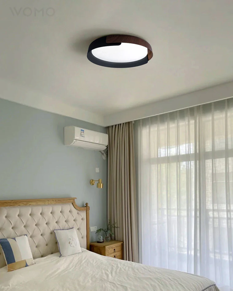 WOMO Walnut Grain Round Ceiling Light-WM1018 - Image 13