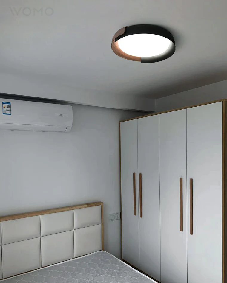WOMO Walnut Grain Round Ceiling Light-WM1018 - Image 16