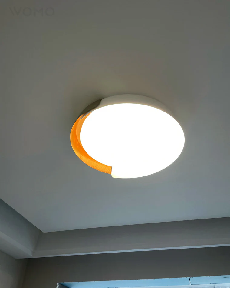 WOMO Walnut Grain Round Ceiling Light-WM1018 - Image 17