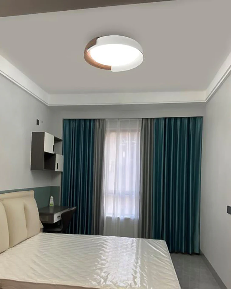 WOMO Walnut Grain Round Ceiling Light-WM1018 - Image 18