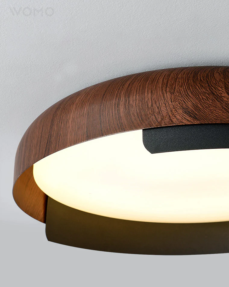WOMO Walnut Grain Round Ceiling Light-WM1018 - Image 20