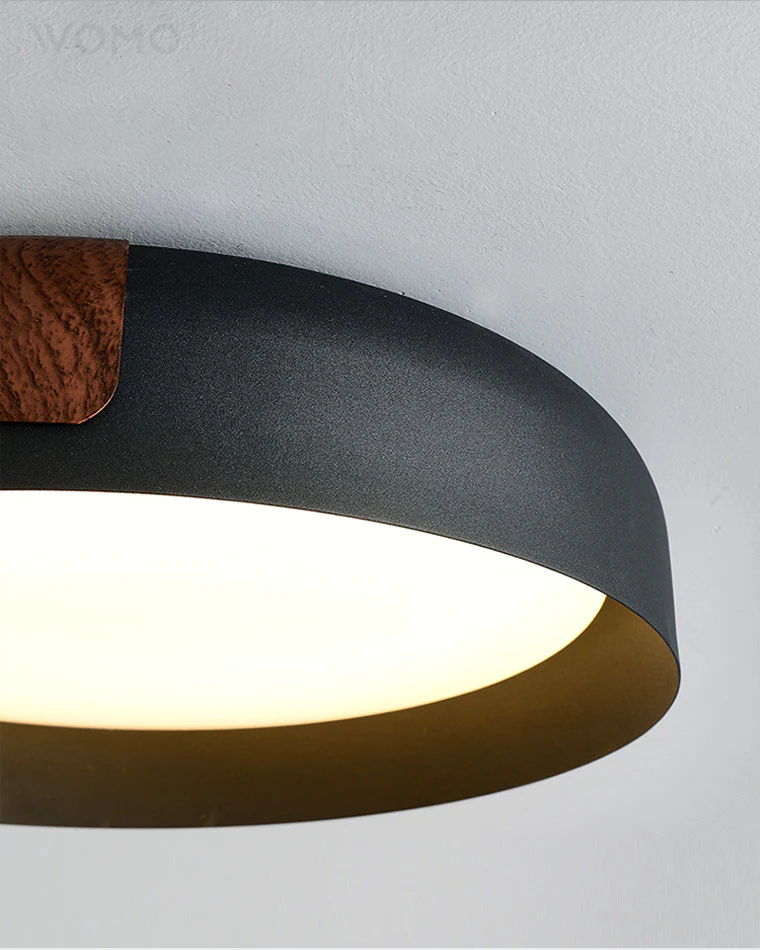 WOMO Walnut Grain Round Ceiling Light-WM1018 - Image 21