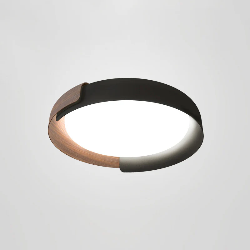 WOMO Walnut Grain Round Ceiling Light-WM1018 - Image 26