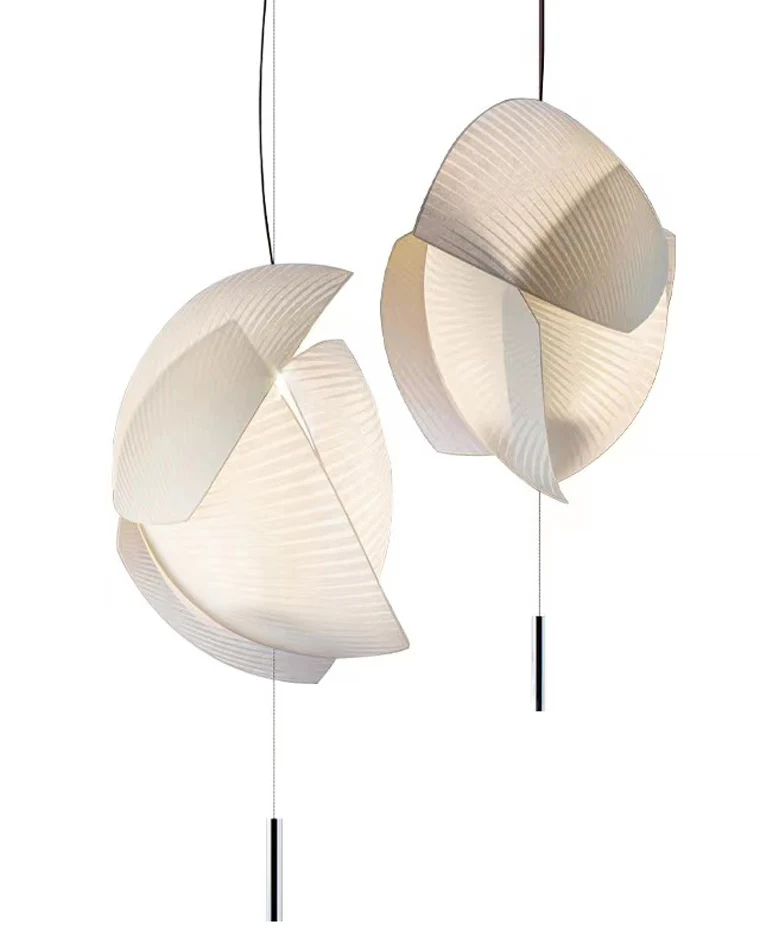 WOMO Asymmetrical Rice Paper Pendant Light-WM2056 - Image 11
