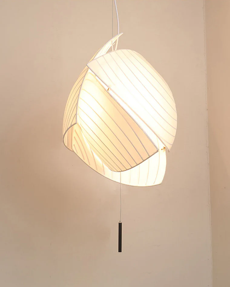 WOMO Asymmetrical Rice Paper Pendant Light-WM2056 - Image 12