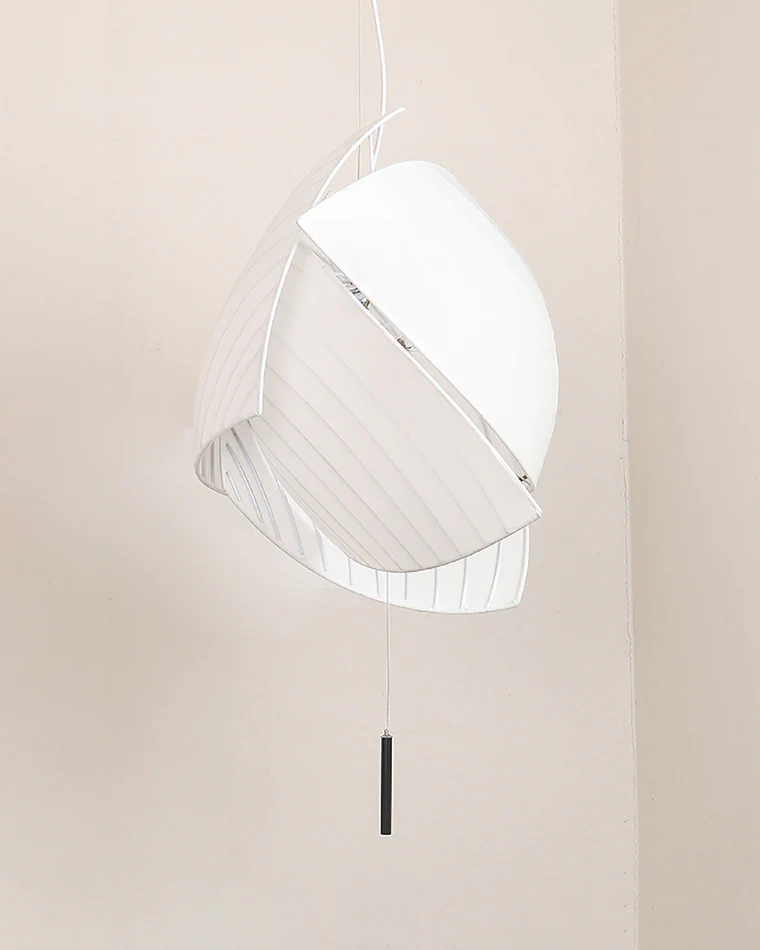 WOMO Asymmetrical Rice Paper Pendant Light-WM2056 - Image 13