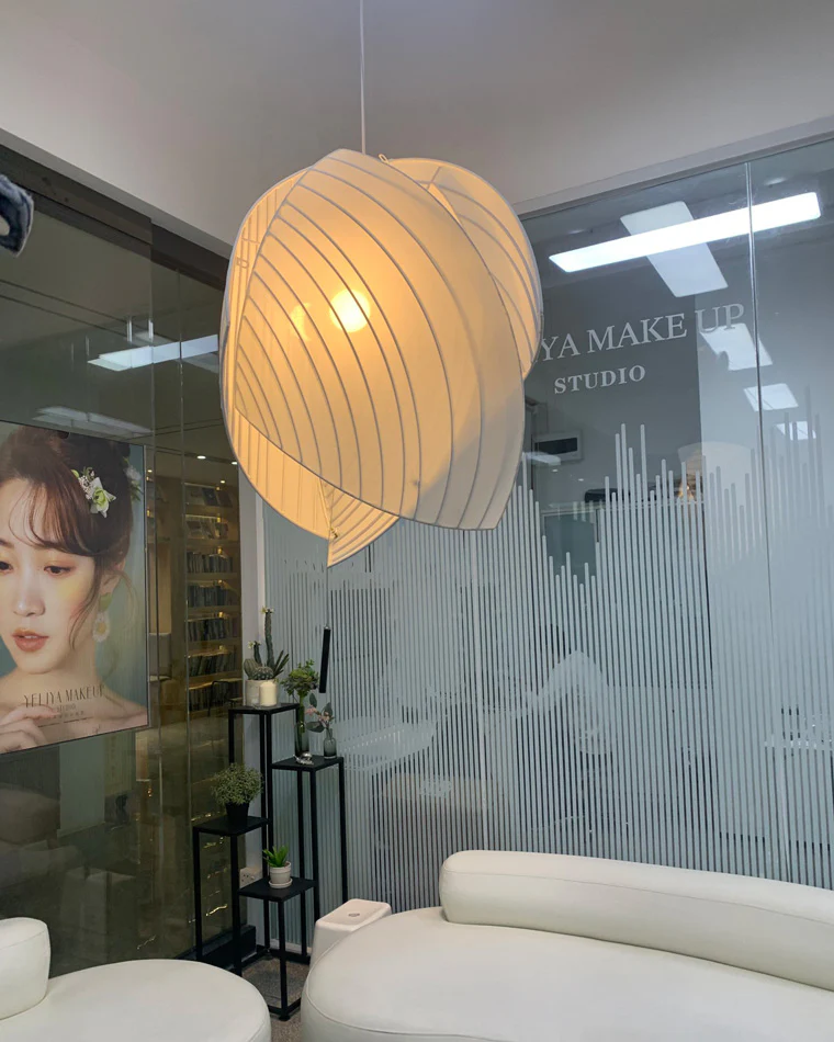 WOMO Asymmetrical Rice Paper Pendant Light-WM2056 - Image 20