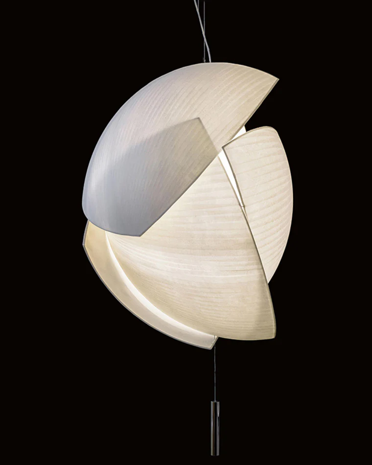 WOMO Asymmetrical Rice Paper Pendant Light-WM2056 - Image 6