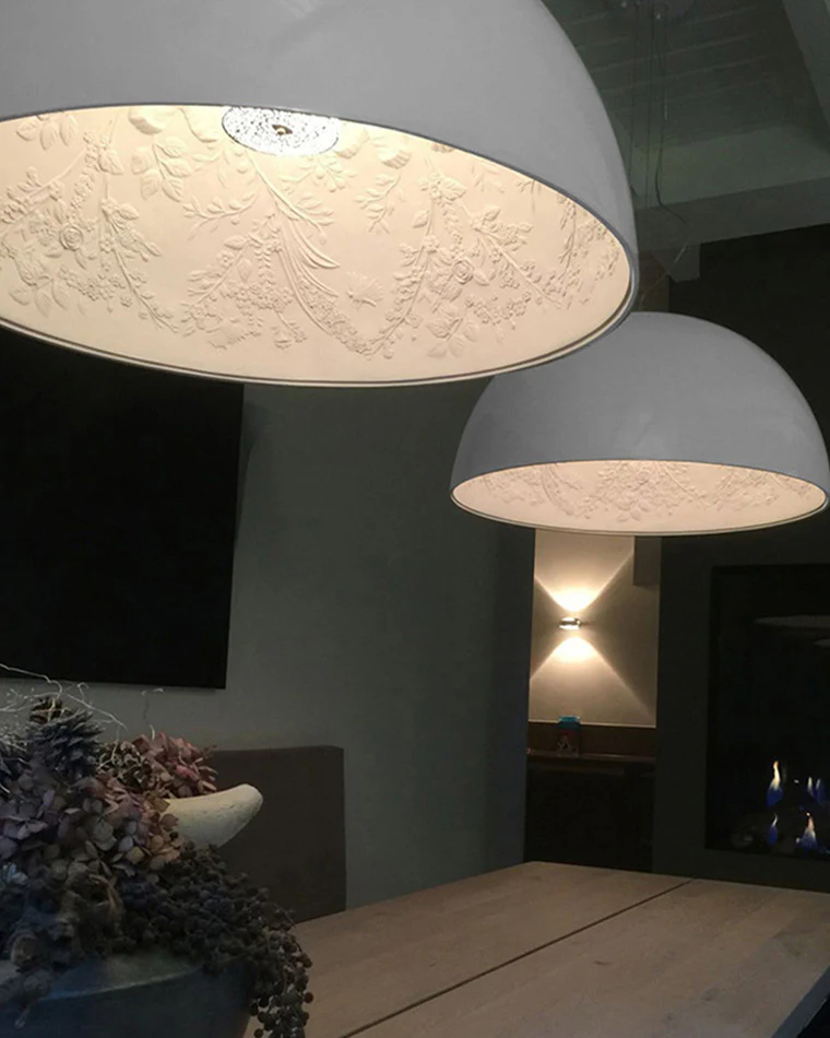 WOMO Embossed Dome Pendant Light-WM2047 - Image 14