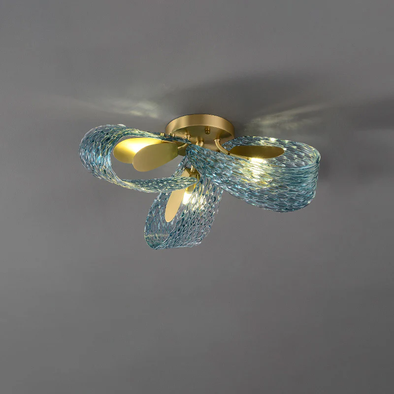 WOMO Peacock Blue Art Glass Chandelier-WM2213 - Image 41