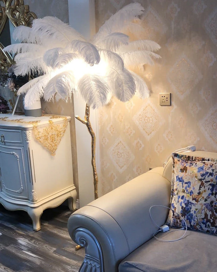 WOMO Feather Palm Tree Floor Lamp-WM7000 - Image 103
