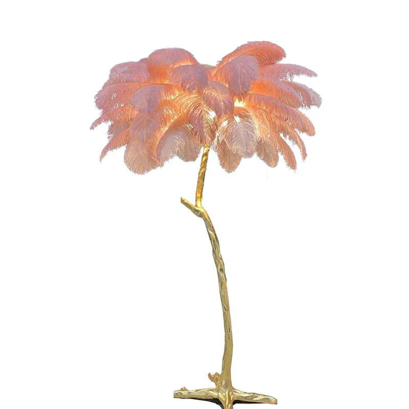WOMO Feather Palm Tree Floor Lamp-WM7000 - Image 122