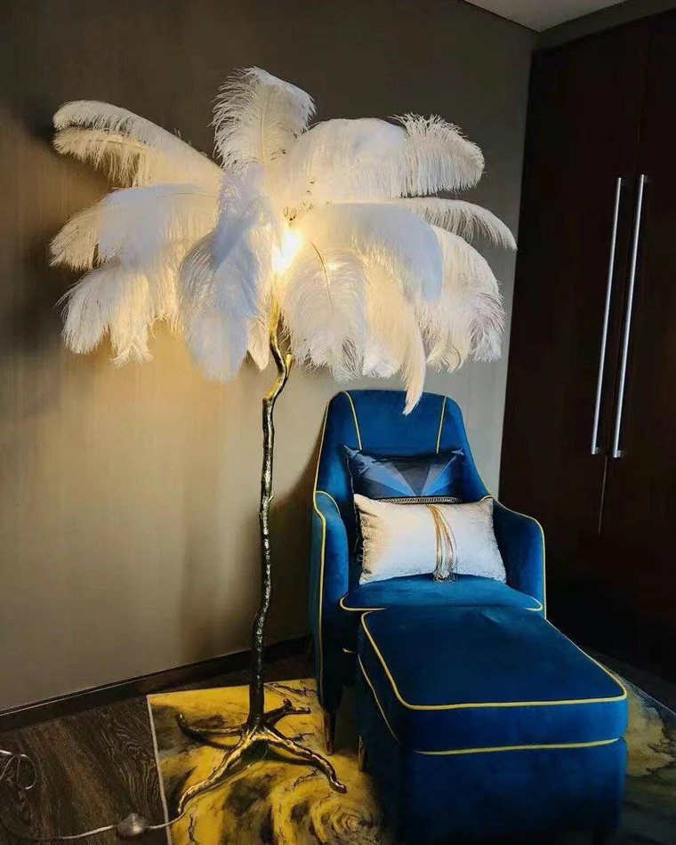 WOMO Feather Palm Tree Floor Lamp-WM7000 - Image 16