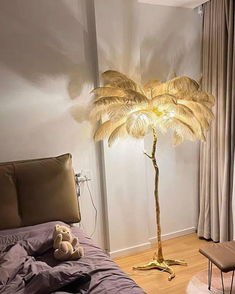 WOMO Feather Palm Tree Floor Lamp-WM7000 - Image 21