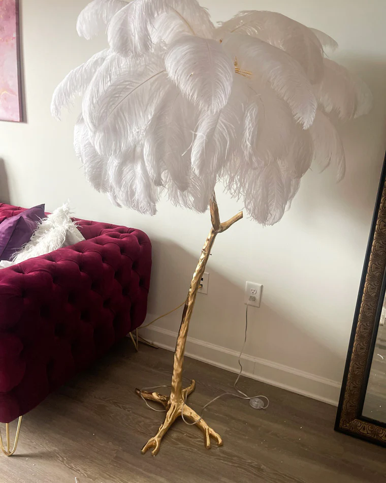 WOMO Feather Palm Tree Floor Lamp-WM7000 - Image 25