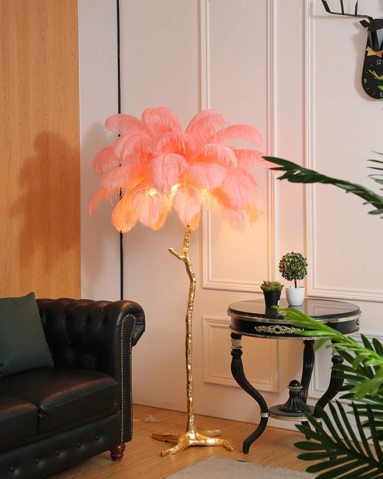 WOMO Feather Palm Tree Floor Lamp-WM7000 - Image 28