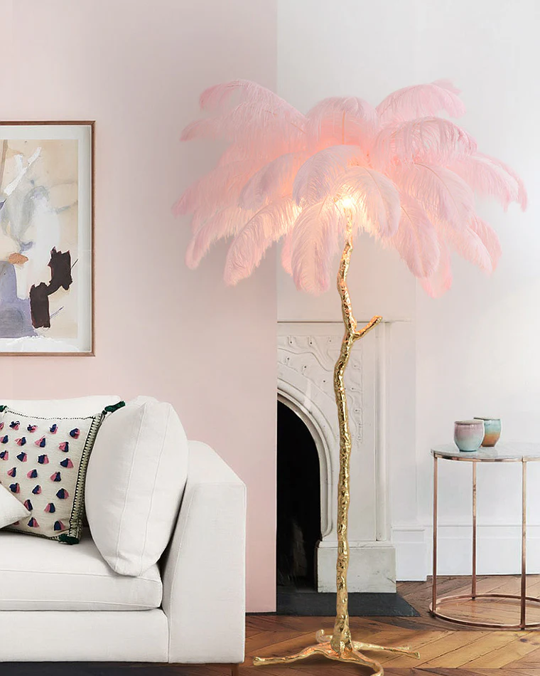 WOMO Feather Palm Tree Floor Lamp-WM7000 - Image 31