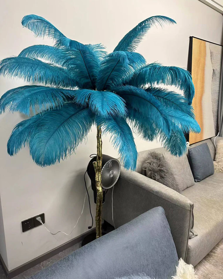 WOMO Feather Palm Tree Floor Lamp-WM7000 - Image 46