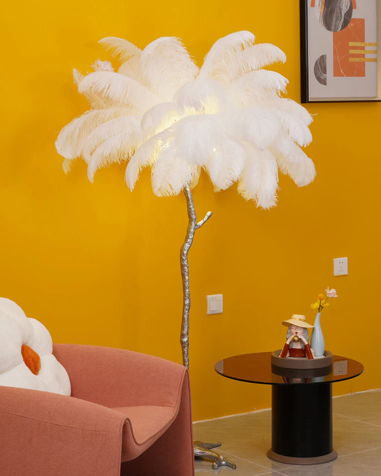 WOMO Feather Palm Tree Floor Lamp-WM7000 - Image 49