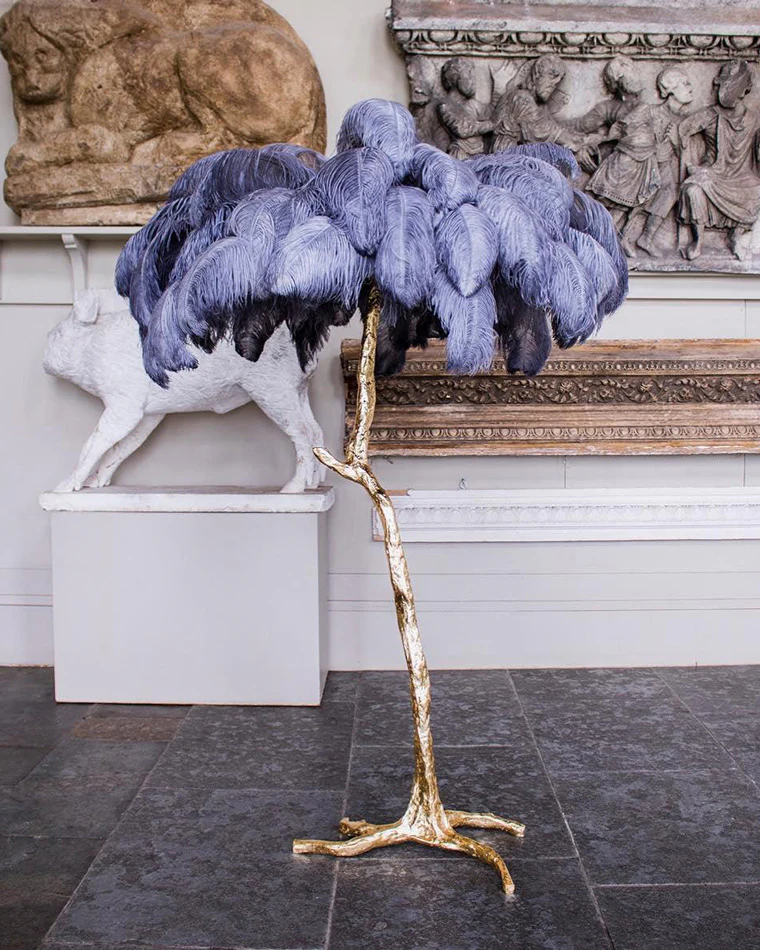 WOMO Feather Palm Tree Floor Lamp-WM7000 - Image 50