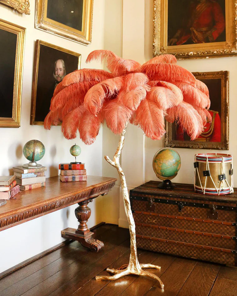 WOMO Feather Palm Tree Floor Lamp-WM7000 - Image 51