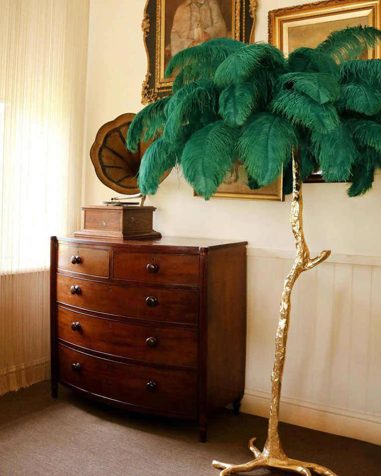 WOMO Feather Palm Tree Floor Lamp-WM7000 - Image 54