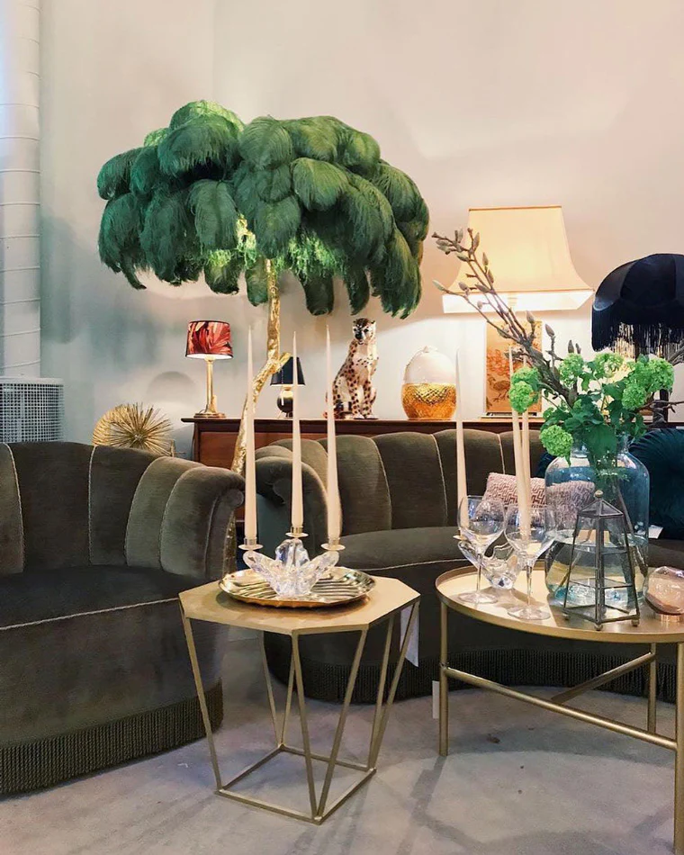 WOMO Feather Palm Tree Floor Lamp-WM7000 - Image 60